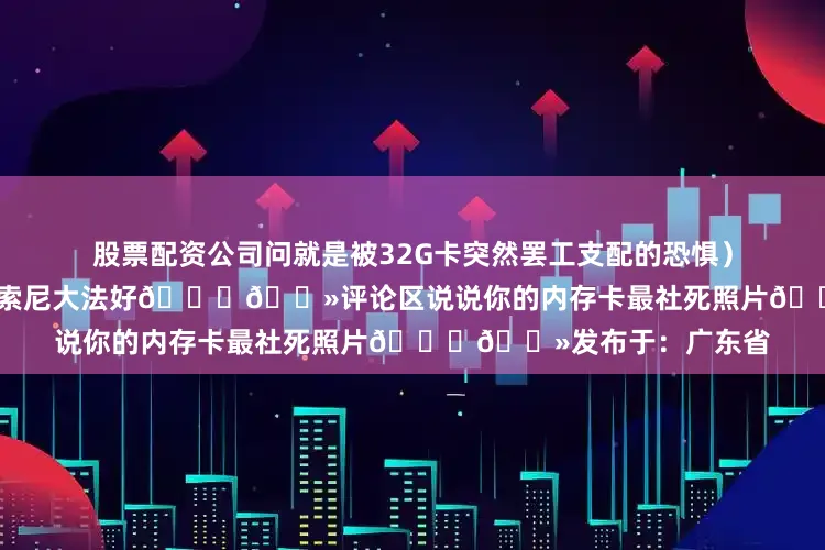 股票配资公司问就是被32G卡突然罢工支配的恐惧）#数码冷知识#职场存储学#索尼大法好👇🏻评论区说说你的内存卡最社死照片👇🏻发布于：广东省