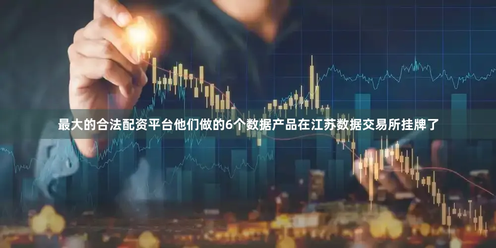 最大的合法配资平台他们做的6个数据产品在江苏数据交易所挂牌了