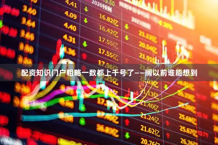 配资知识门户粗略一数都上千号了——搁以前谁能想到